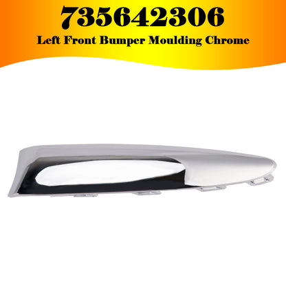 2015.08-2020 Fiat 500 Lounge 735642306 Front Bumper Moulding Chrome