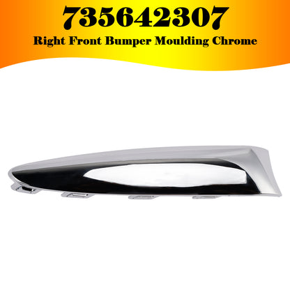 2015.08-2020 Fiat 500 Lounge 735642306 Front Bumper Moulding Chrome