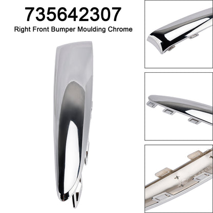 2015.08-2020 Fiat 500 Lounge 735642306 Front Bumper Moulding Chrome