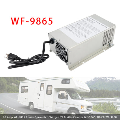 RV Trailer Camper WF-9865-MBA 65 Amp WF-9865 Power Converter ChargerOutput wf-8735 Battery Charger