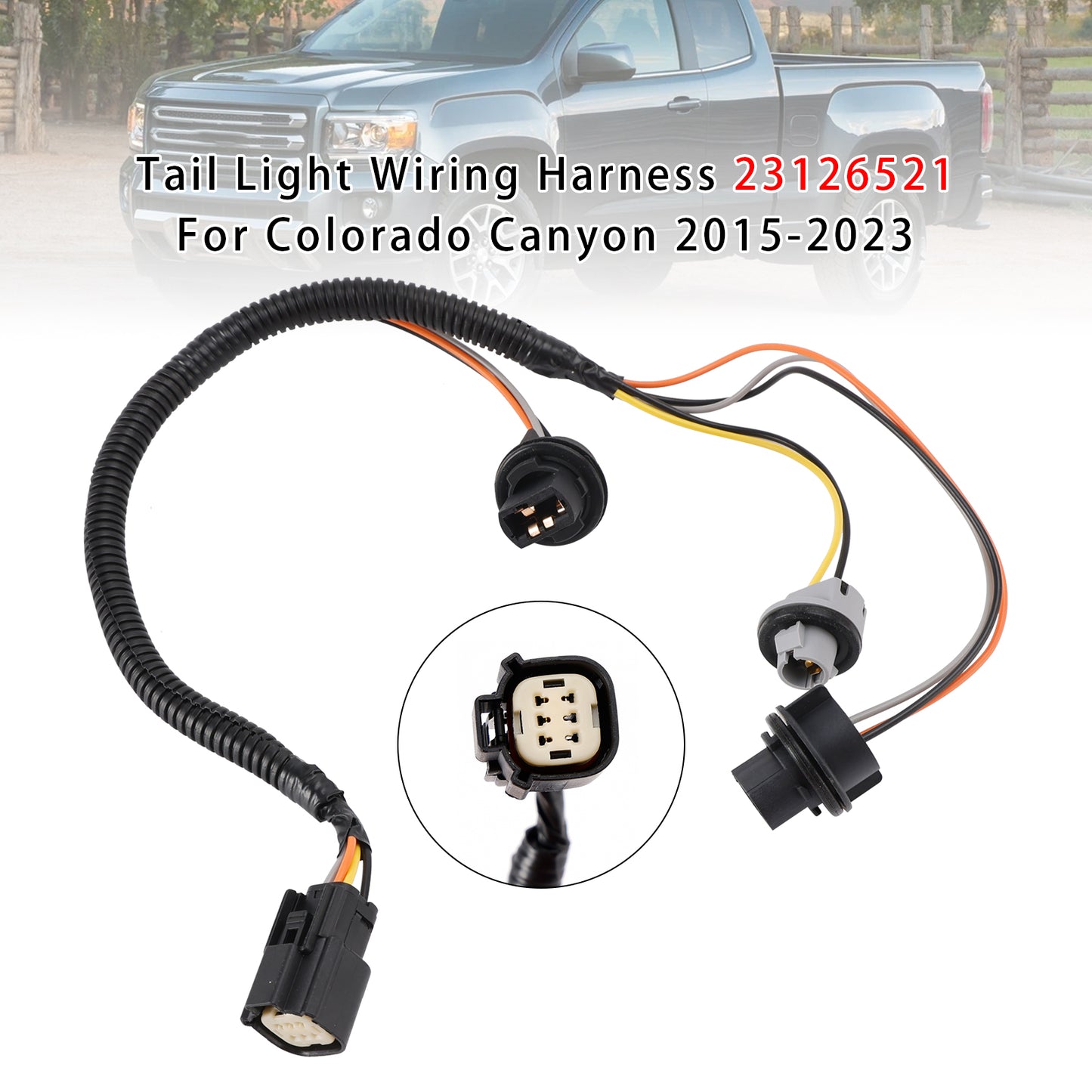 2015-2023 Colorado Canyon 23126521 Tail Light Wiring Harness