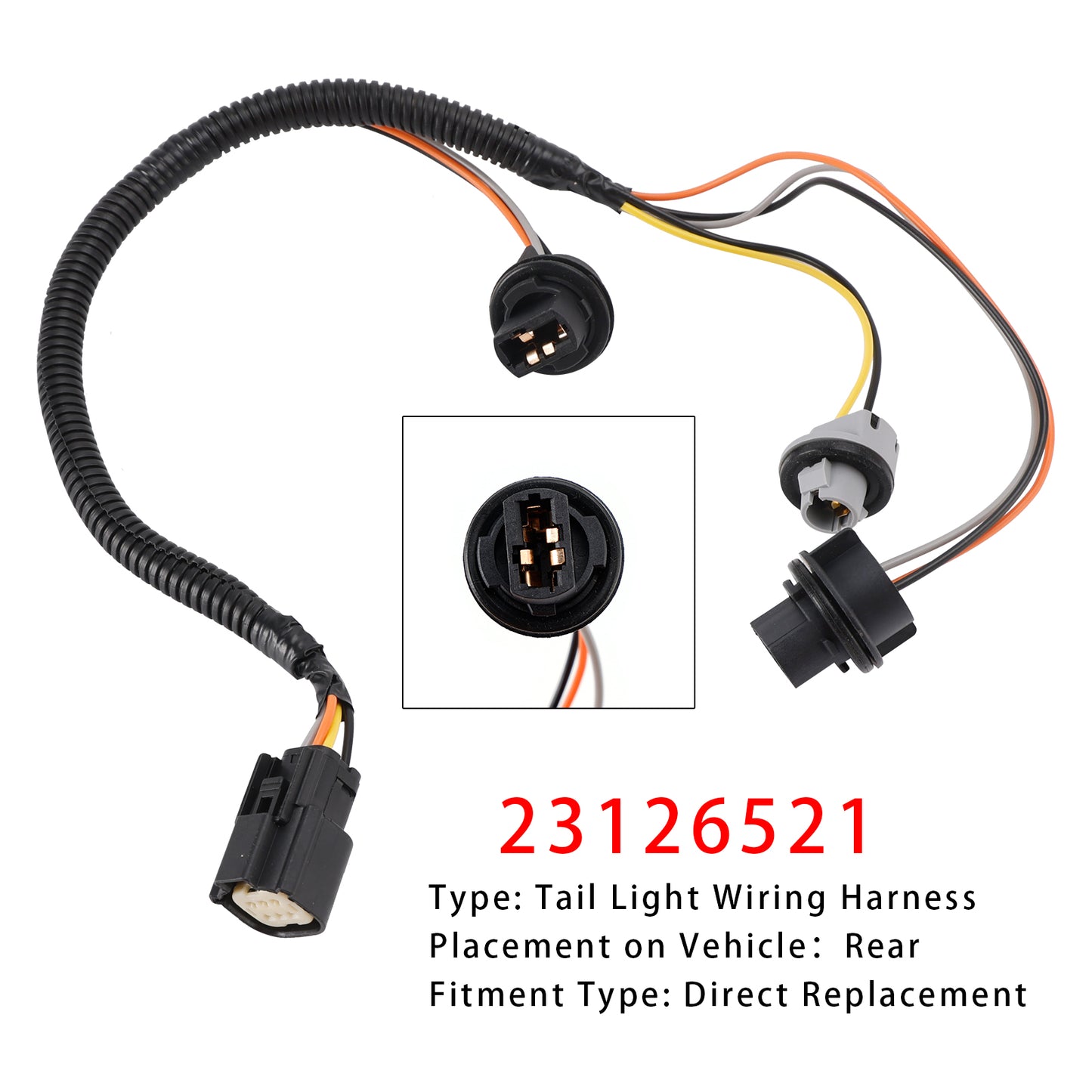 2015-2023 Colorado Canyon 23126521 Tail Light Wiring Harness