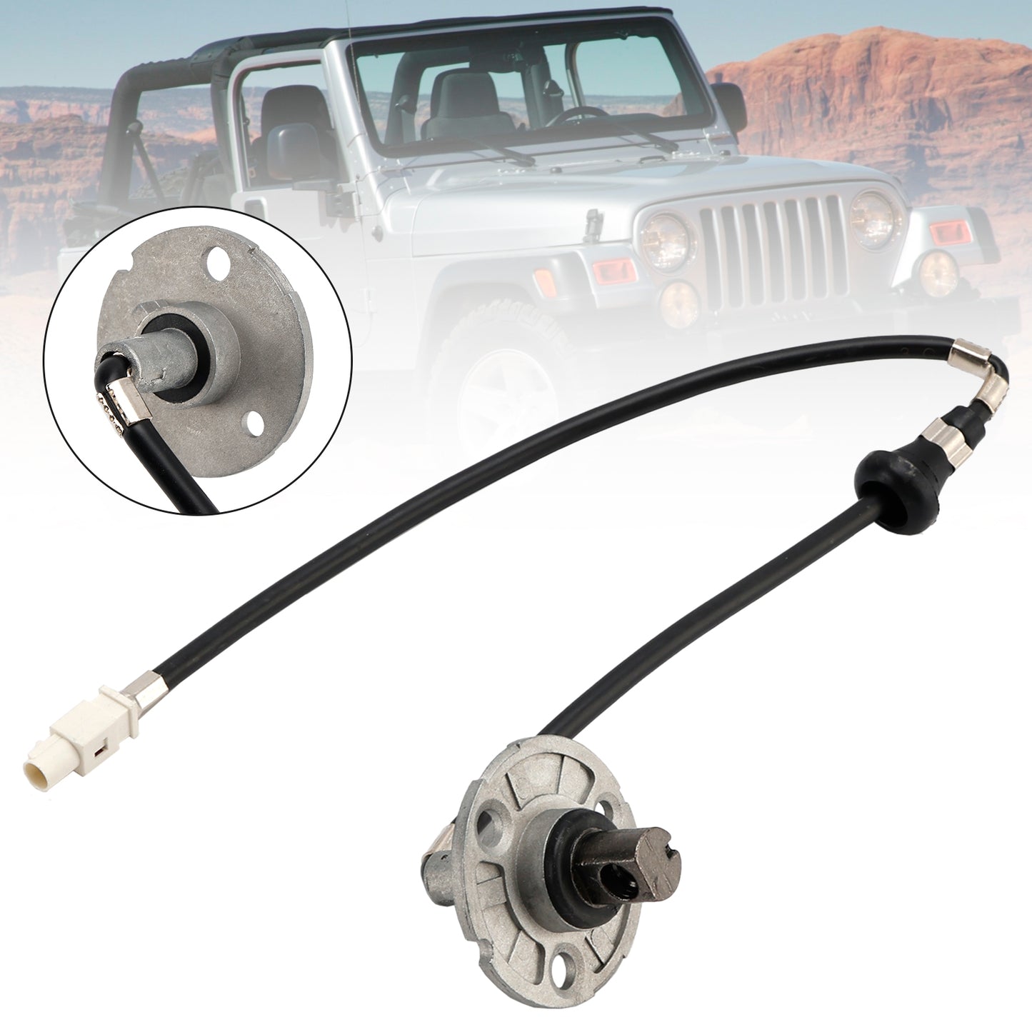 2018-2023 JEEP WRANGLER 2.0L L4 Turbo 56040921AF Antenna Base Bracket W/ Cable