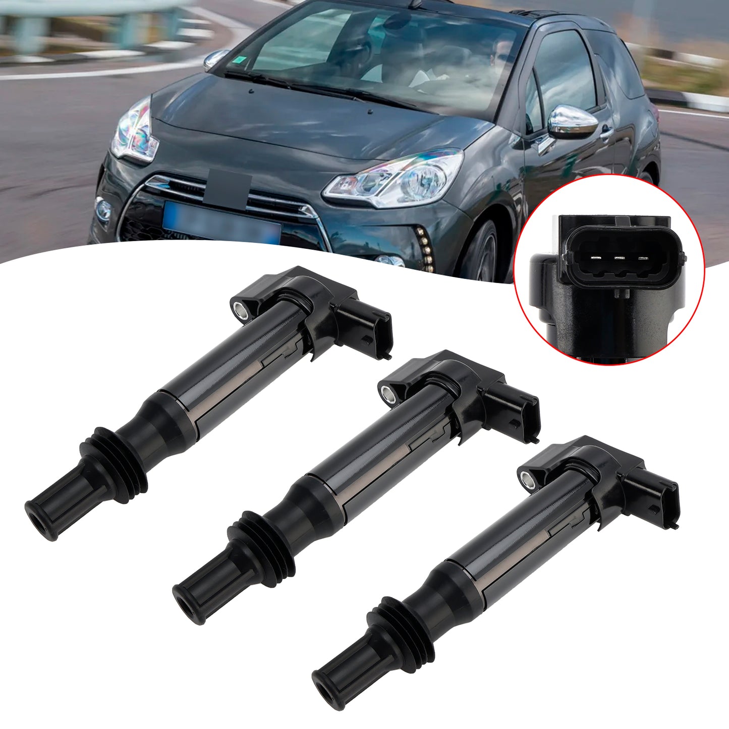 2008 Peugeot 108 208 301 308 9671214580 3x Ignition Coil Pack
