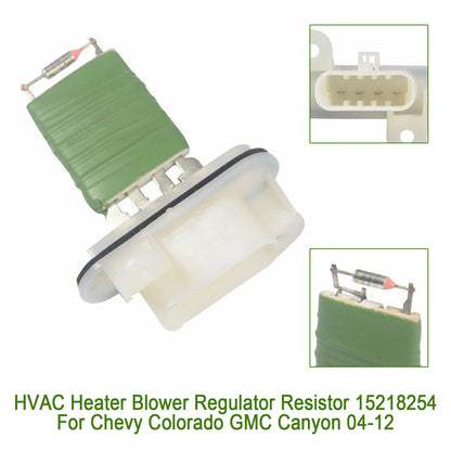 2004-2012 Chevrolet Colorado 15218254 HVAC Heater Blower Regulator Resistor