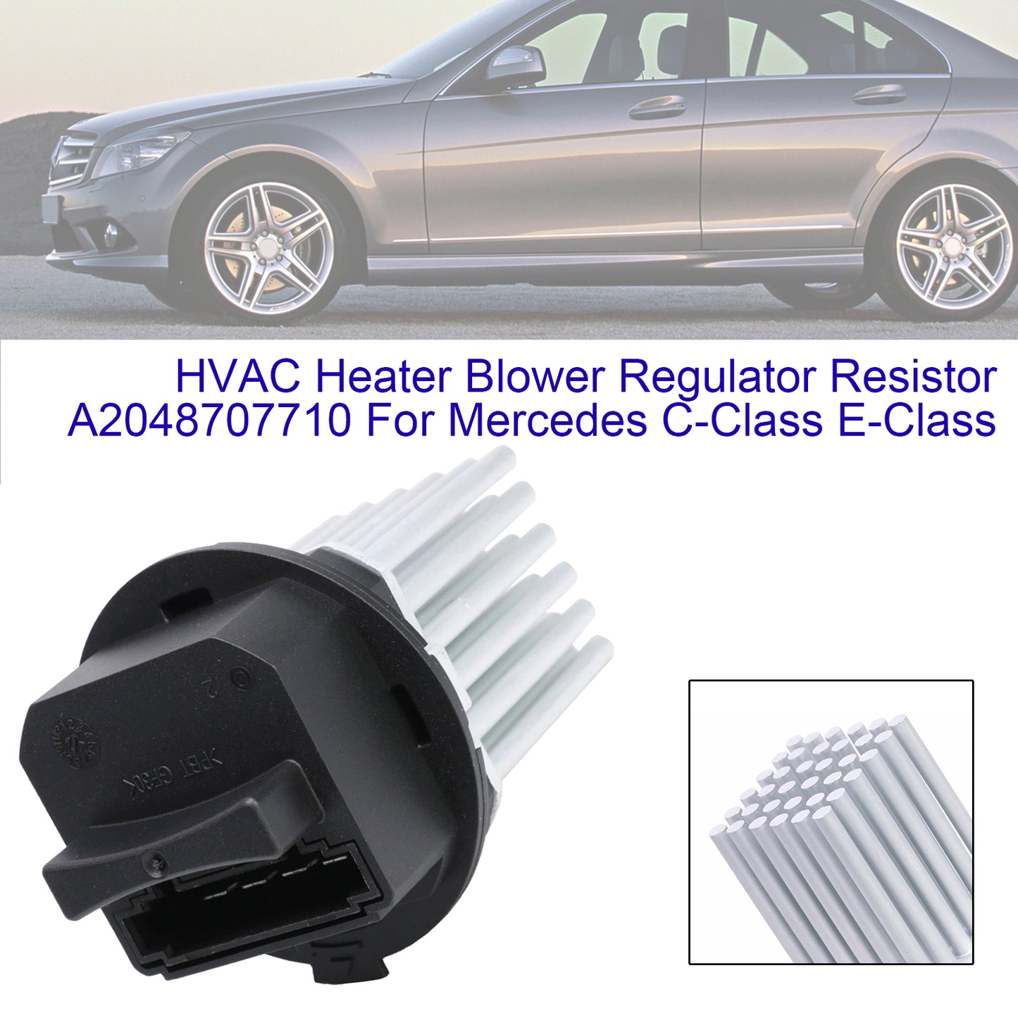 2007-2014 Mercedes C-Class Sedan W204 2048707710 HVAC Heater Blower Regulator Resistor