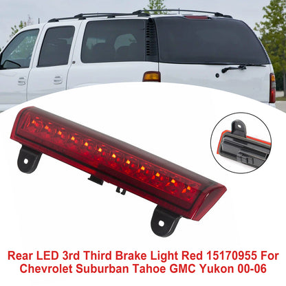 2000-2006 GMC Yukon XL 1500 2500 15170955 Rear LED 3rd Third Brake Light Red