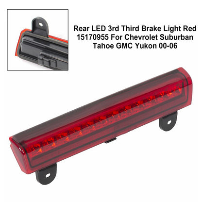 2000-2006 GMC Yukon XL 1500 2500 15170955 Rear LED 3rd Third Brake Light Red