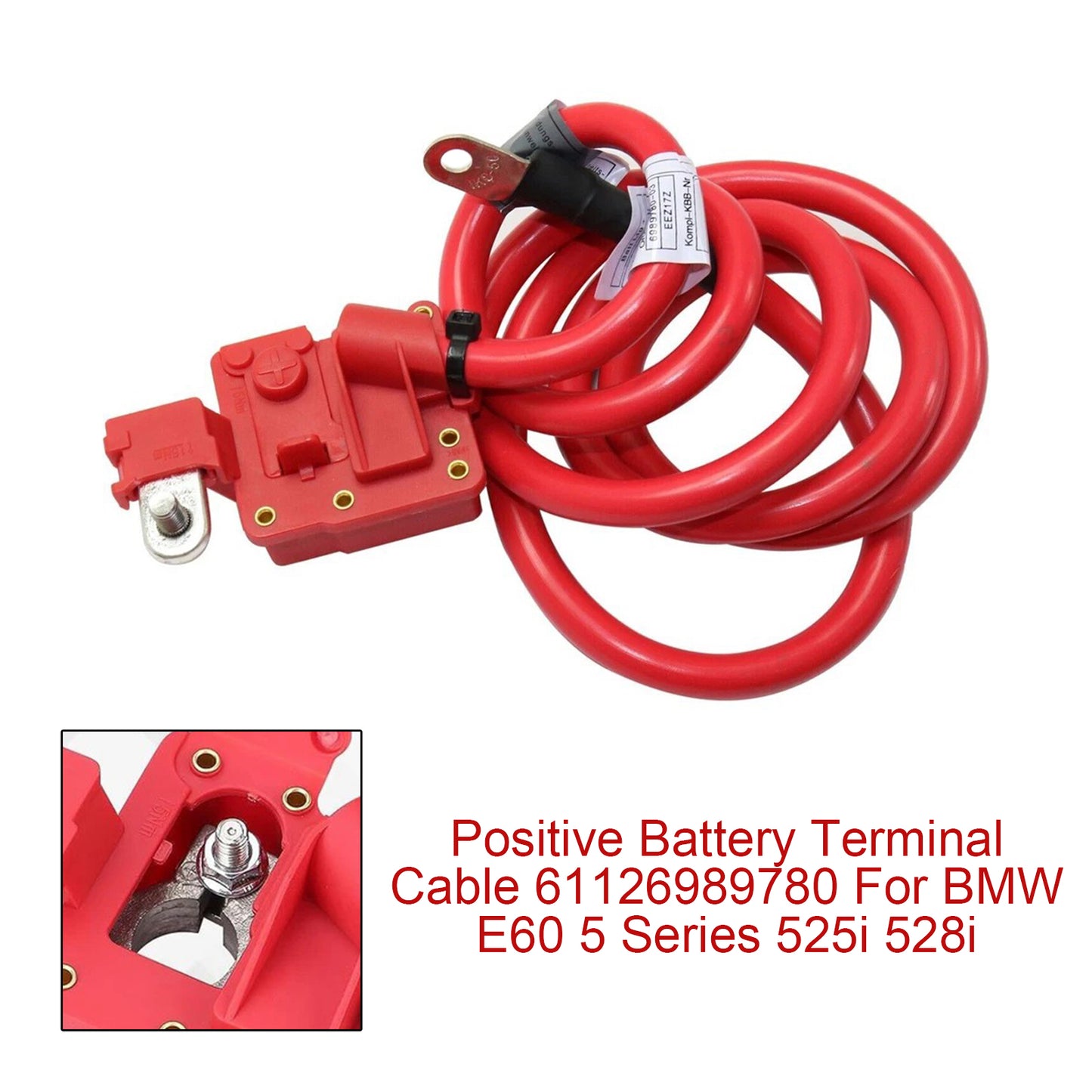 2006-2007 BMW 5 Series 525xi 61126989780 Positive Battery Terminal Cable