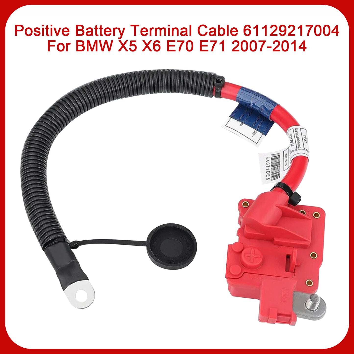 2007-2009 BMW X5 E70 61129217004 Positive Battery Terminal Cable