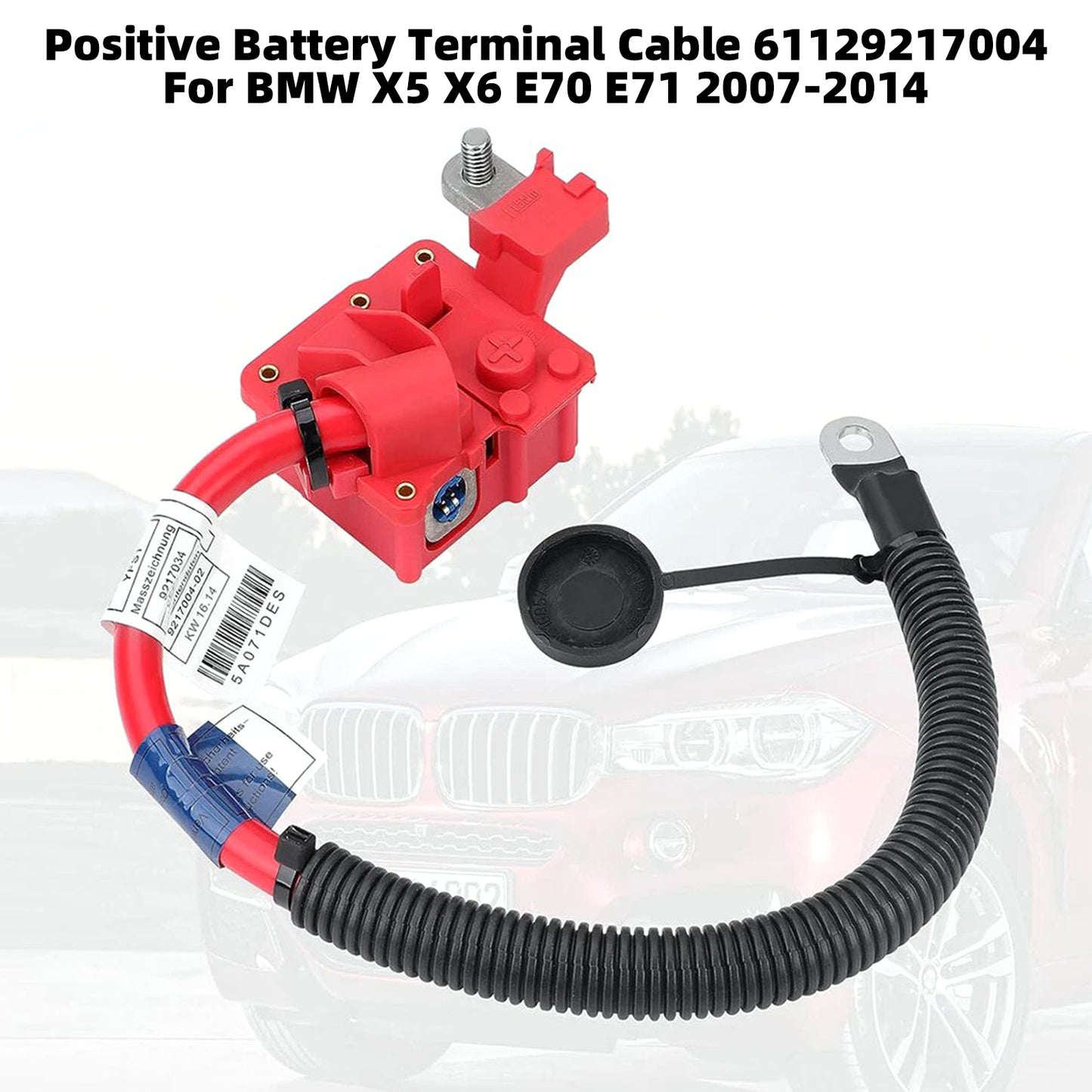 2007-2009 BMW X5 E70 61129217004 Positive Battery Terminal Cable