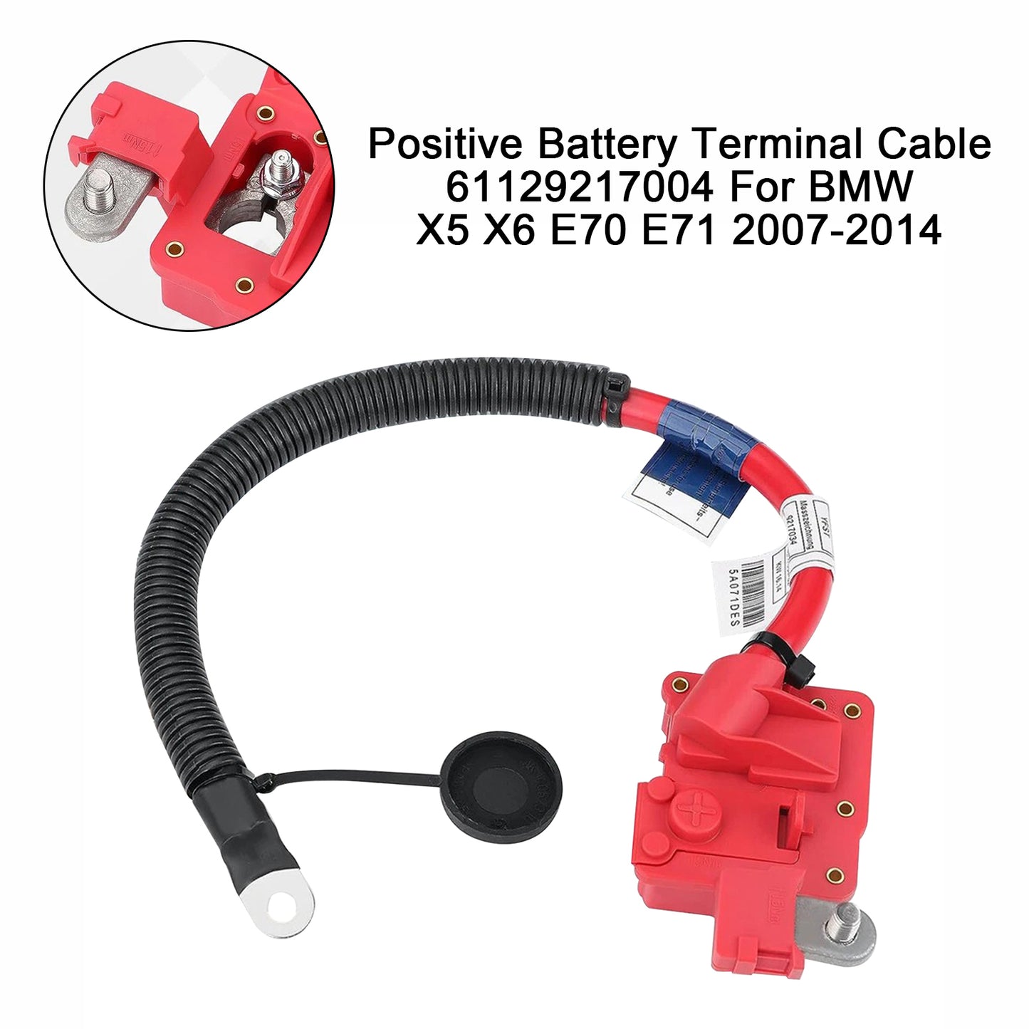 2007-2009 BMW X5 E70 61129217004 Positive Battery Terminal Cable
