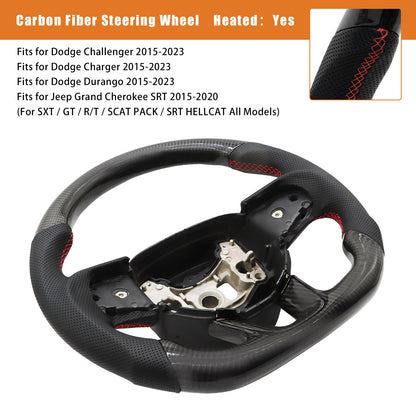 2015-2023 Dodge Durango Carbon Fiber Heated Steering Wheel Fit Dodge