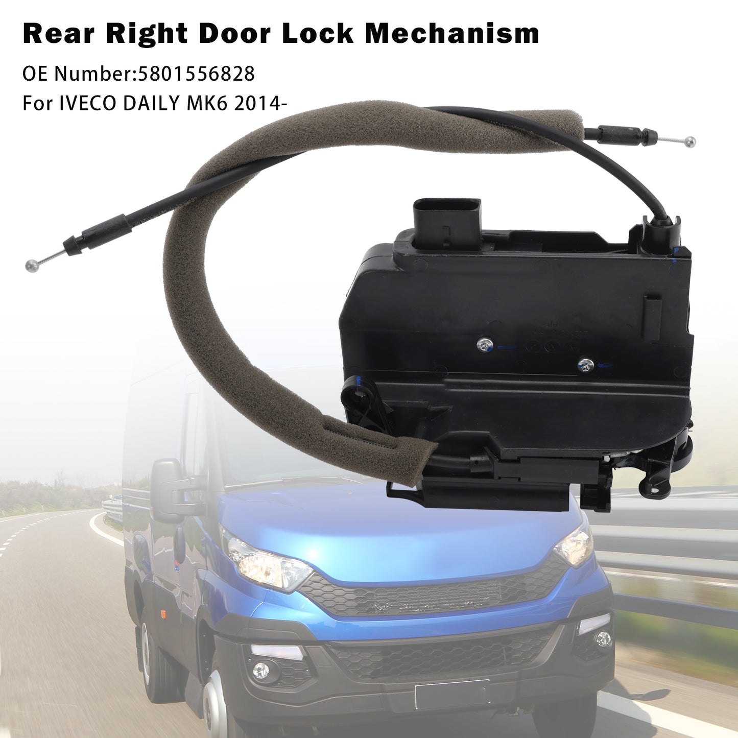 2014- IVECO DAILY MK6 5801556828 Rear Right Door Lock Mechanism