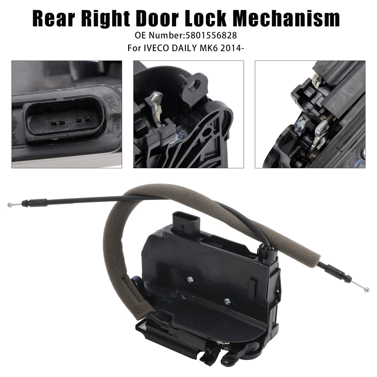 2014- IVECO DAILY MK6 5801556828 Rear Right Door Lock Mechanism