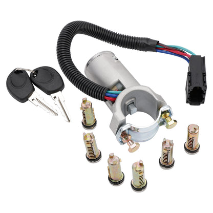 2006-2011 Iveco Daily IV Bus 2996075 Ignition lock + 6x locking cylinder + key