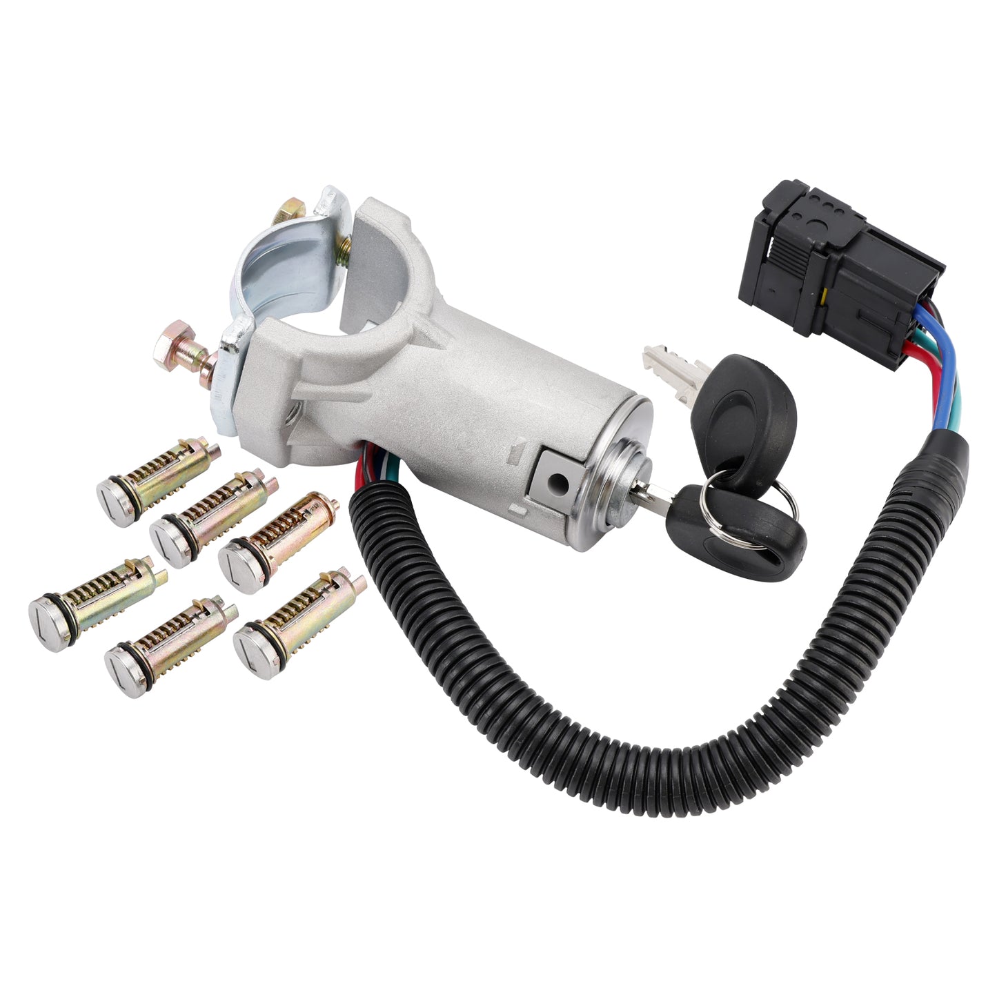 2006-2011 Iveco Daily IV Bus 2996075 Ignition lock + 6x locking cylinder + key