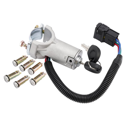 2006-2011 Iveco Daily IV Bus 2996075 Ignition lock + 6x locking cylinder + key