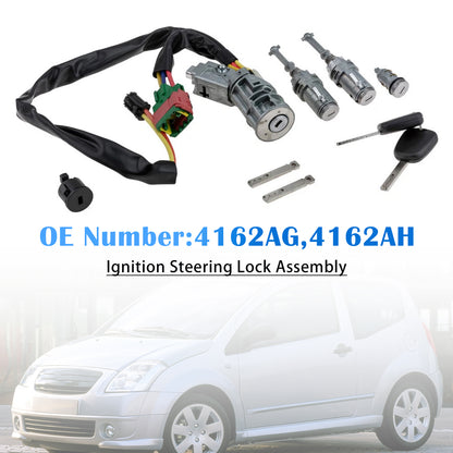2002- Citroen C3 4162AG Ignition Steering Lock Assembly