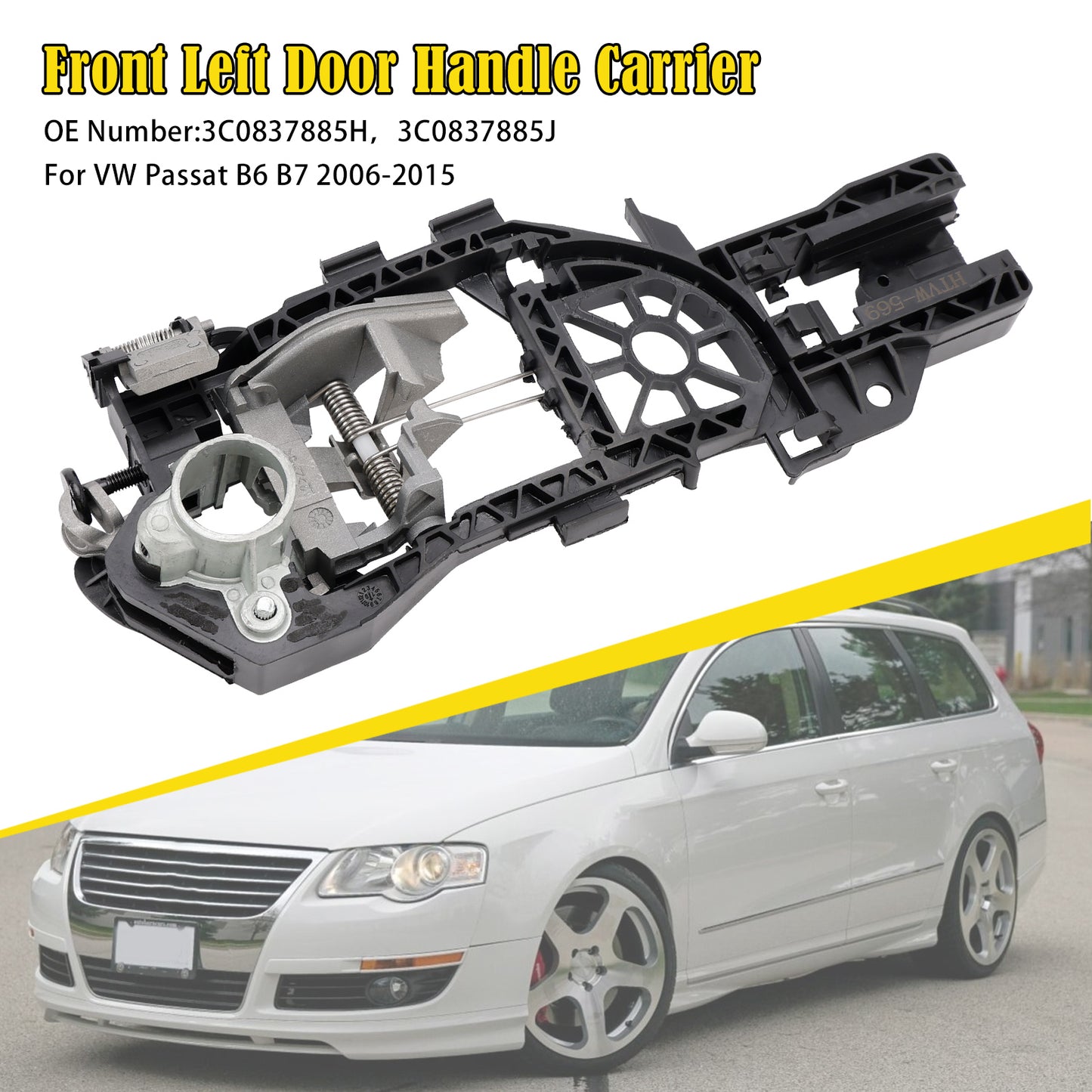 Door Handle Carrier 2006-2015 VW Passat B6 B7 3C0837885H