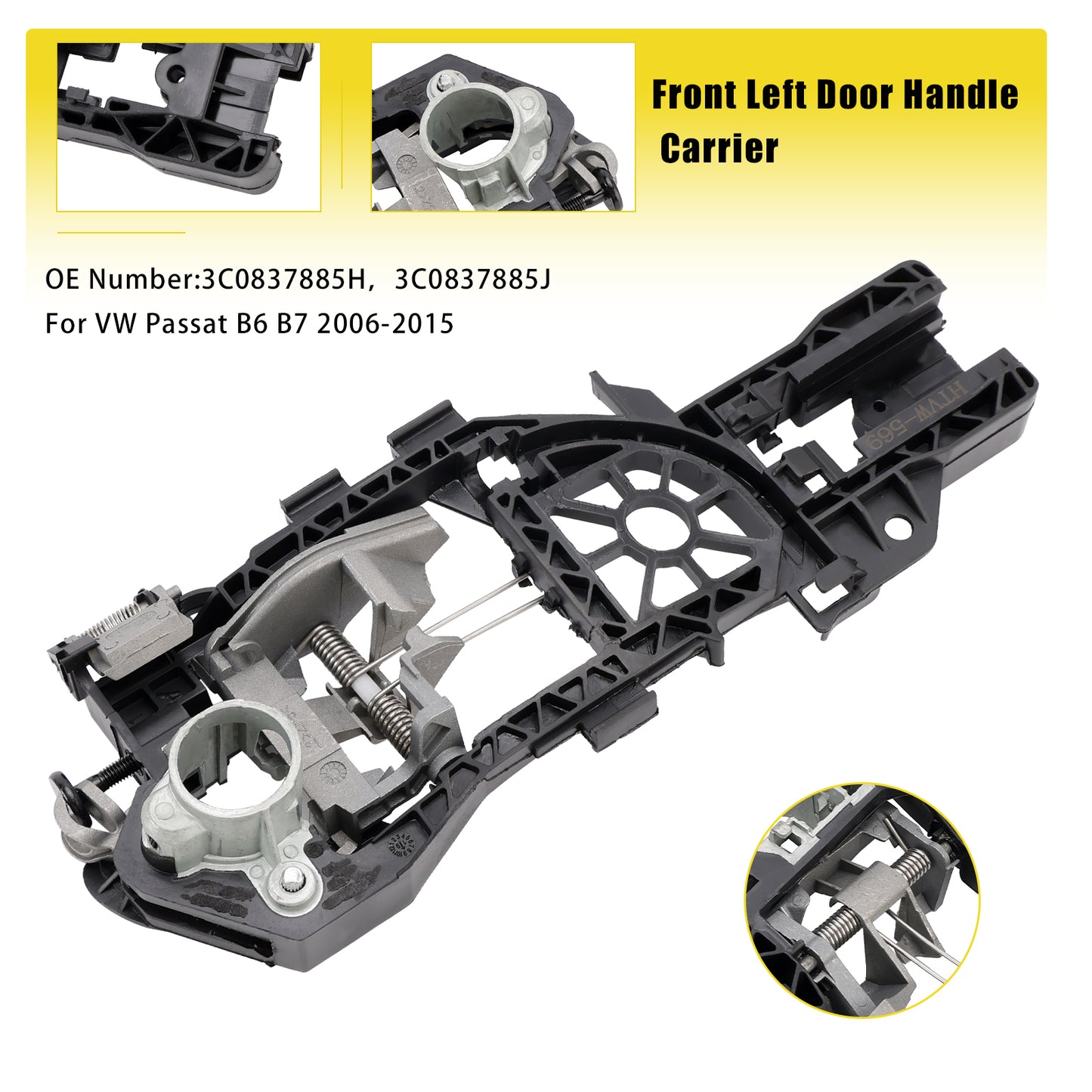 Door Handle Carrier 2006-2015 VW Passat B6 B7 3C0837885H