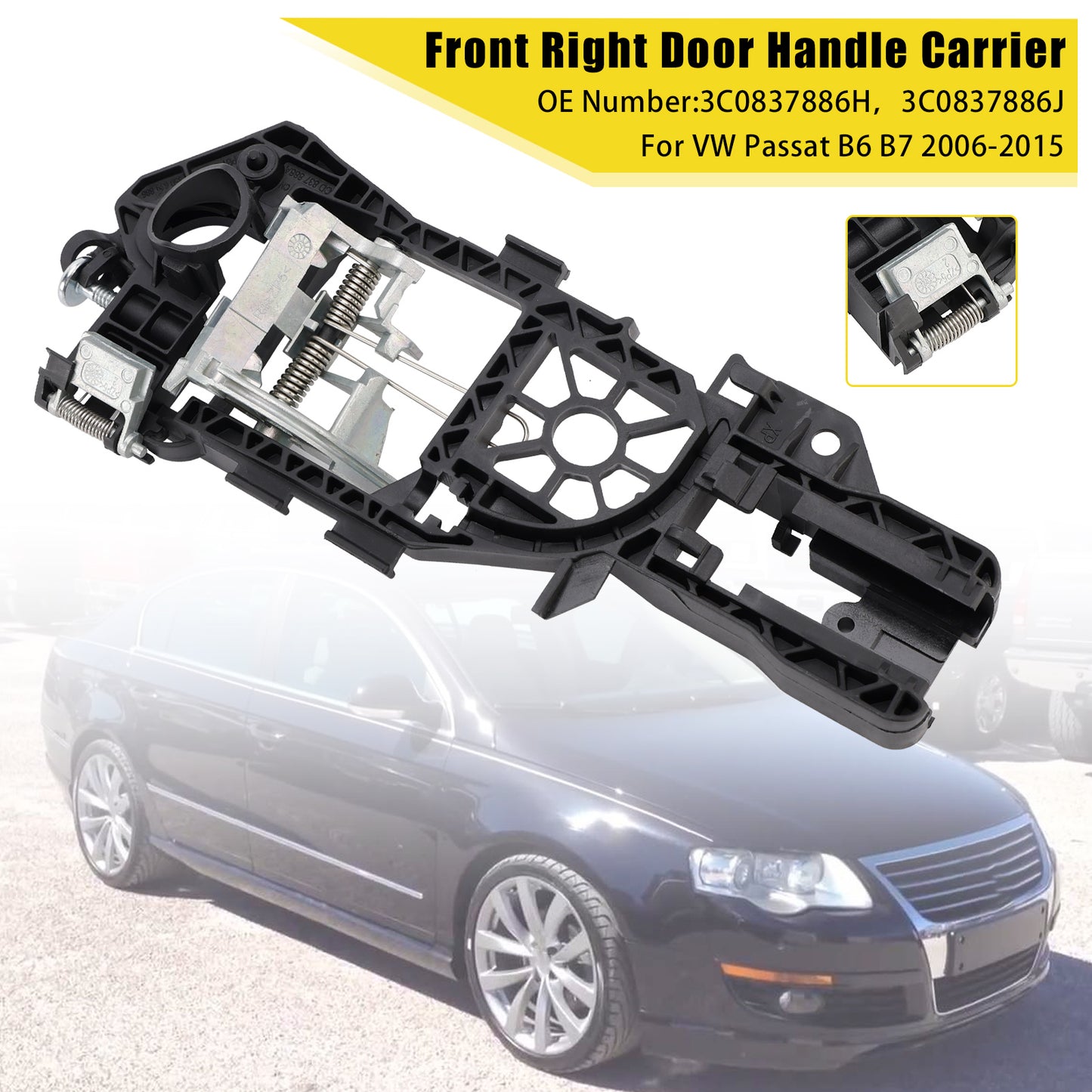 Door Handle Carrier 2006-2015 VW Passat B6 B7 3C0837885H