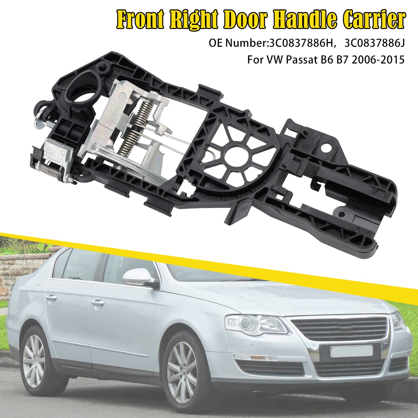 Door Handle Carrier 2006-2015 VW Passat B6 B7 3C0837885H