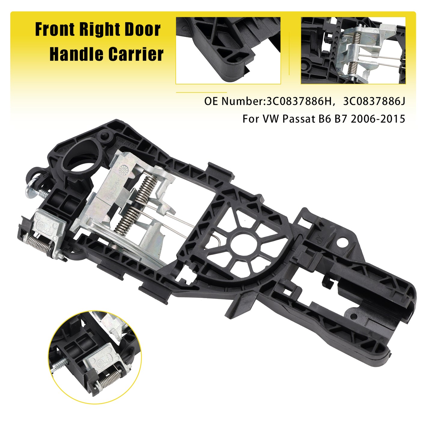 Door Handle Carrier 2006-2015 VW Passat B6 B7 3C0837885H