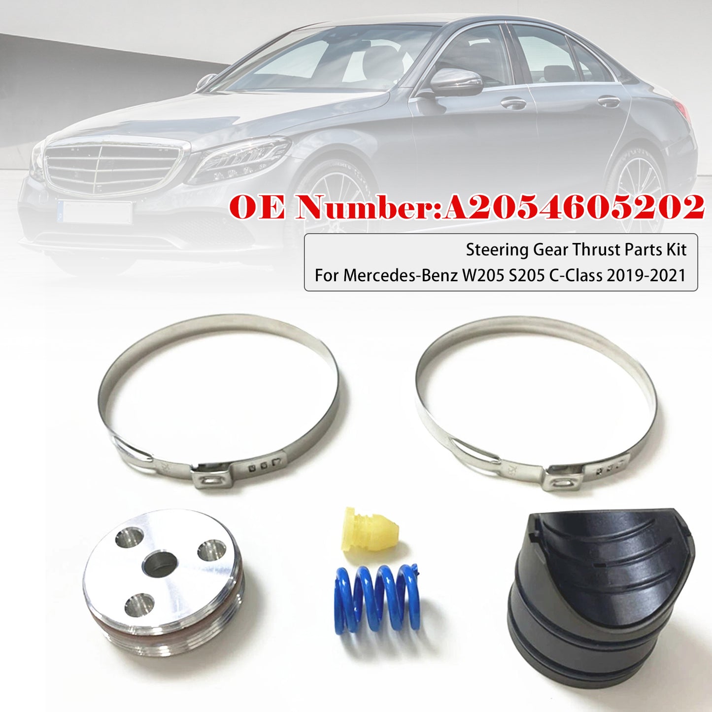 2019-2021 Mercedes-Benz W205 S205 C-Class Steering Gear Thrust Parts Kit