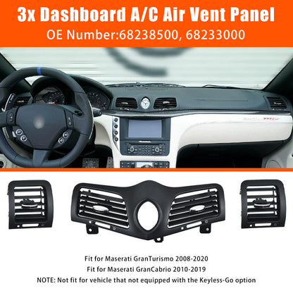 2010-2019 Maserati GranCabrio 68238500 Dashboard A/C Air Vent Panel Grille