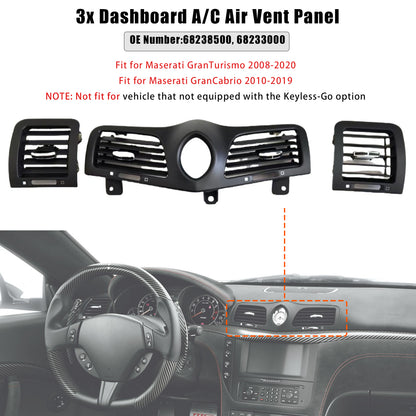 2010-2019 Maserati GranCabrio 68238500 Dashboard A/C Air Vent Panel Grille