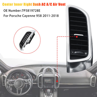 Center Dash A/C Air Vent 2011-2018 Porsche Cayenne 958 7P5819727E