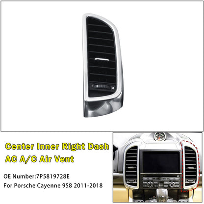 Center Dash A/C Air Vent 2011-2018 Porsche Cayenne 958 7P5819727E