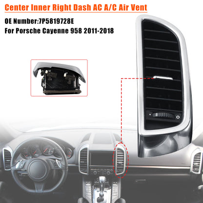 Center Dash A/C Air Vent 2011-2018 Porsche Cayenne 958 7P5819727E