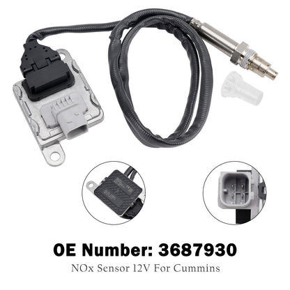 Cummins 11.9L 15L ISX15 3687930 Nitrogen Oxide NOx Sensor 12V Fit