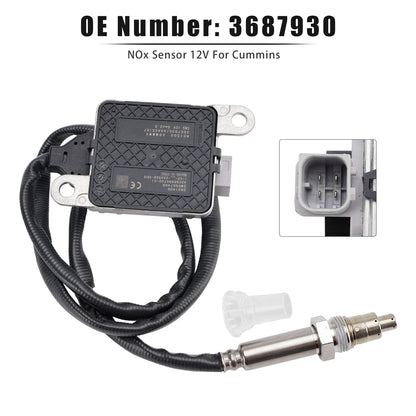 Cummins 11.9L 15L ISX15 3687930 Nitrogen Oxide NOx Sensor 12V Fit