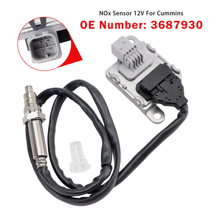 Cummins 11.9L 15L ISX15 3687930 Nitrogen Oxide NOx Sensor 12V Fit