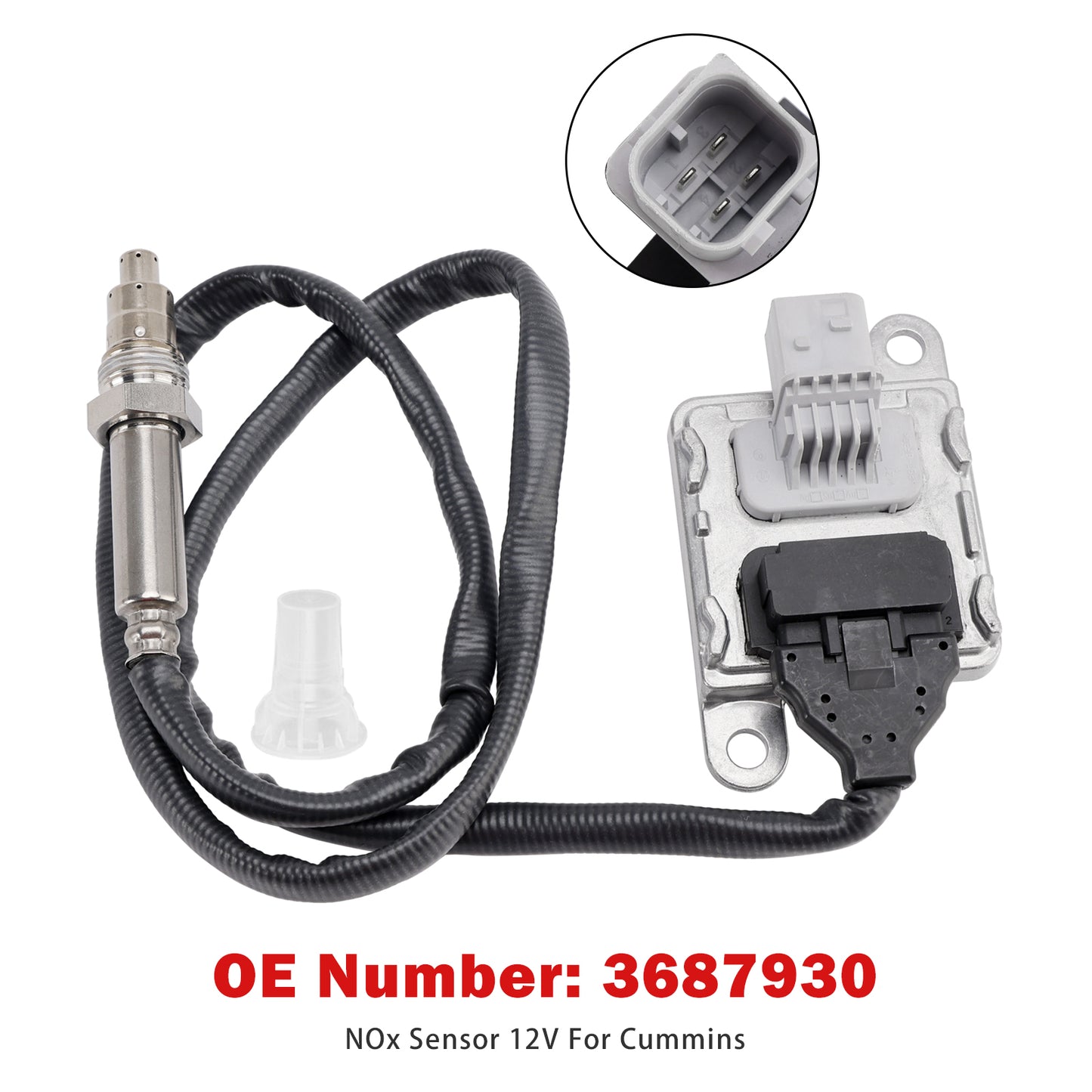 Cummins 11.9L 15L ISX15 3687930 Nitrogen Oxide NOx Sensor 12V Fit
