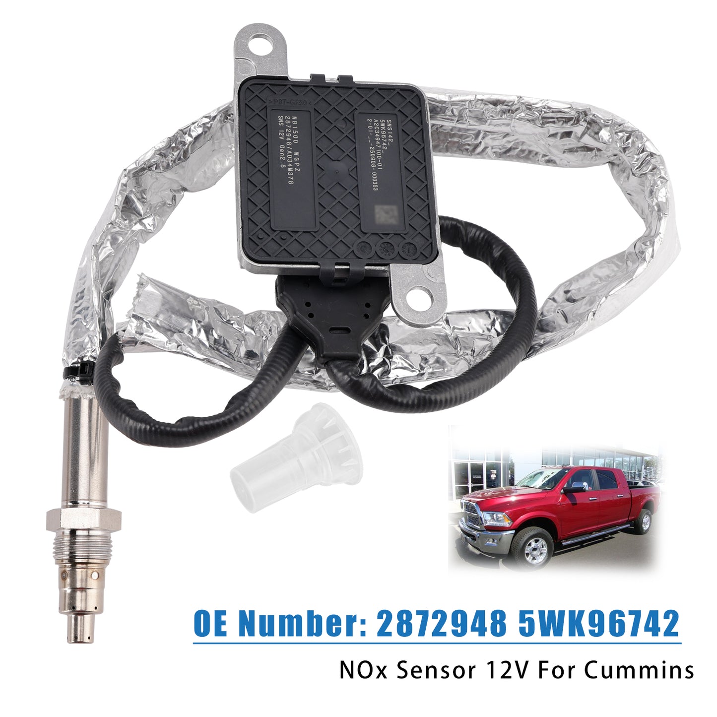 2013-2015 Dodge Ram 4500 2872948 Nitrogen Oxide NOx Sensor 12V