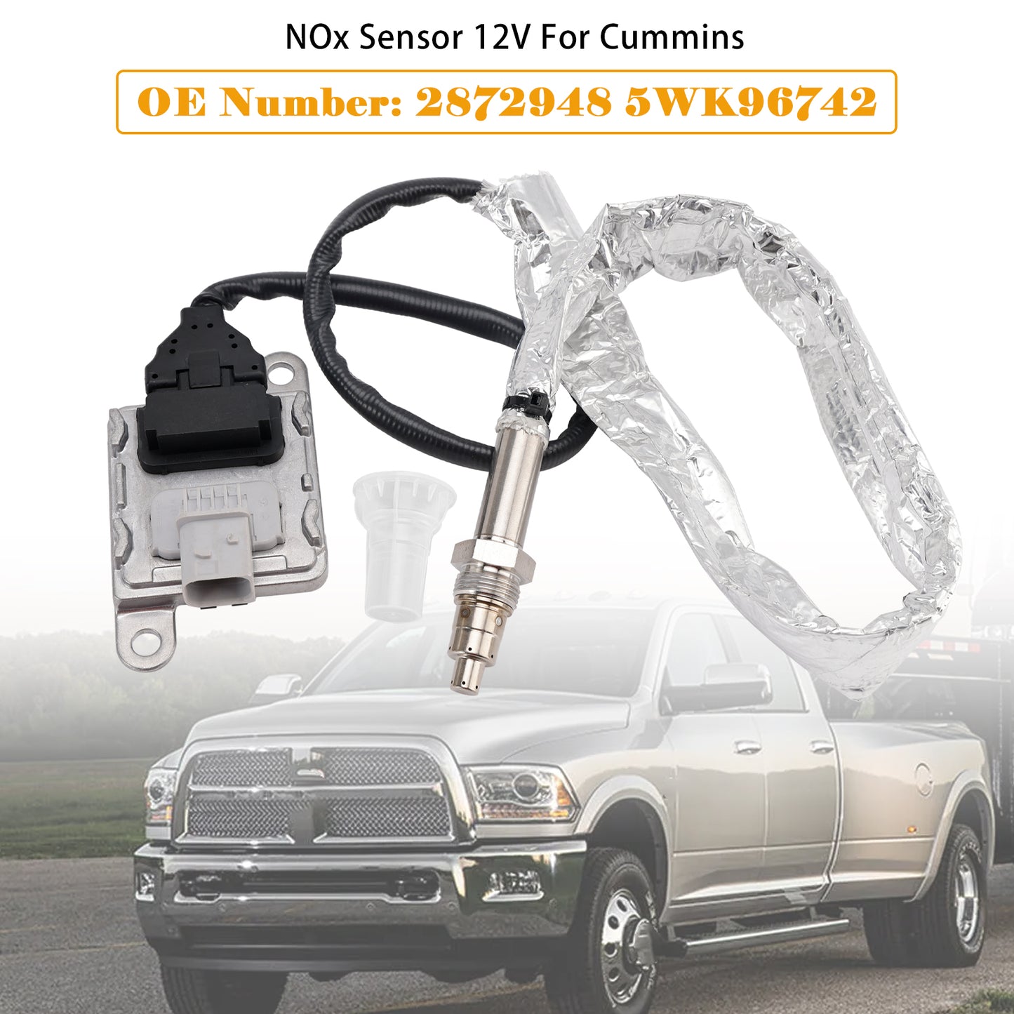 2013-2015 Dodge Ram 4500 2872948 Nitrogen Oxide NOx Sensor 12V