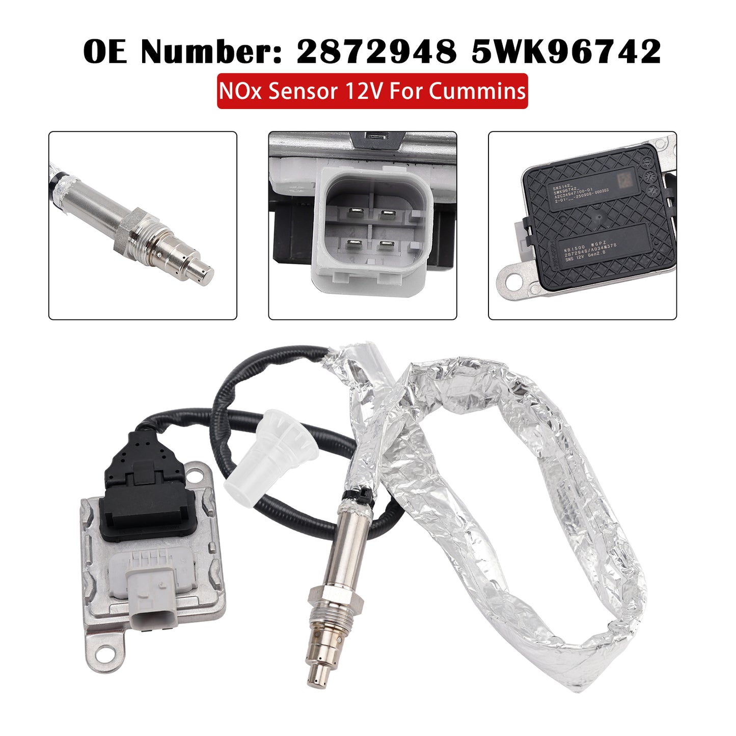 2013-2015 Dodge Ram 4500 2872948 Nitrogen Oxide NOx Sensor 12V