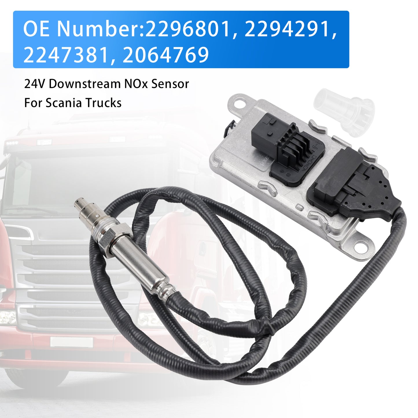 Scania truck models 2294291 24V Downstream Nitrogen Oxygen NOx Sensor