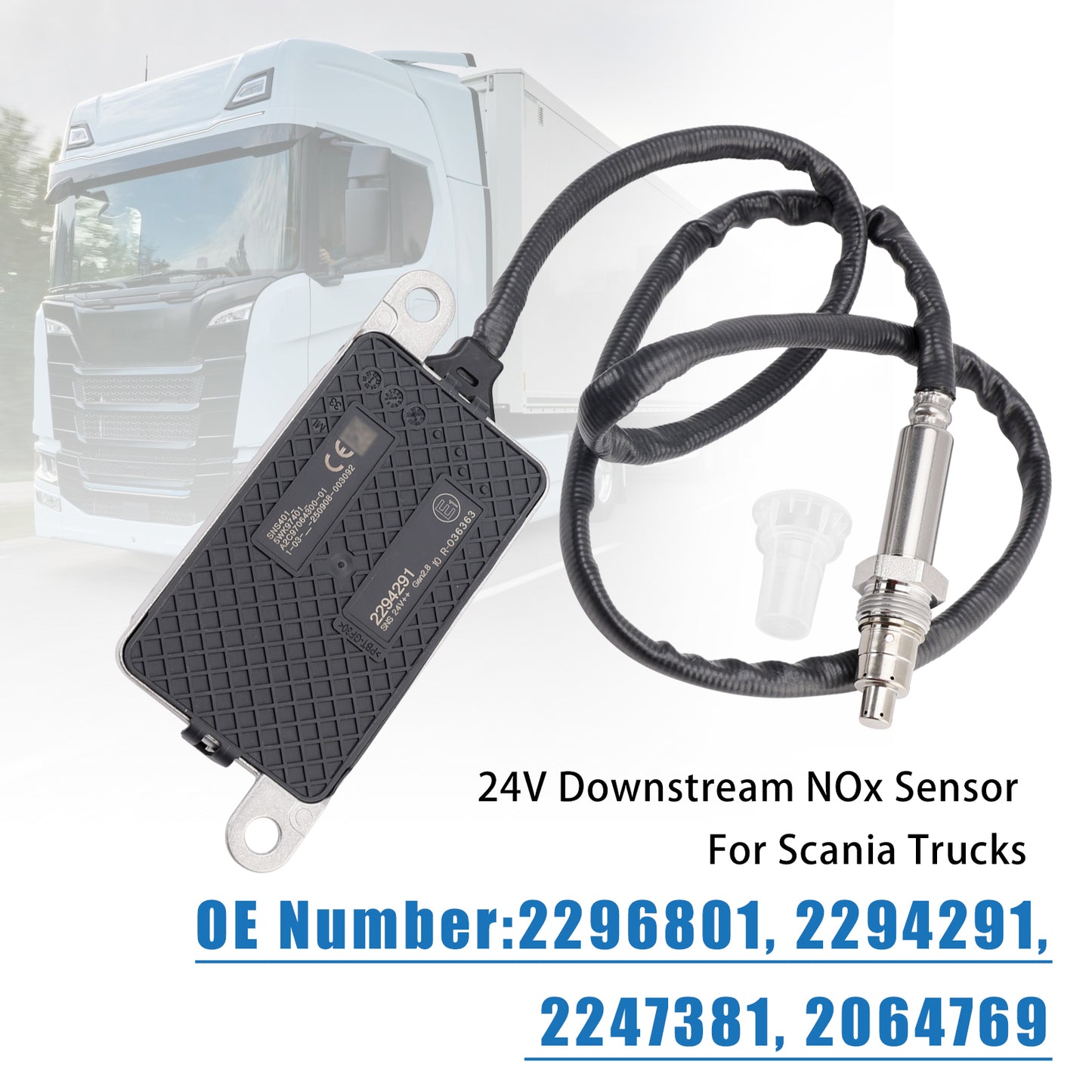 Scania truck models 2294291 24V Downstream Nitrogen Oxygen NOx Sensor