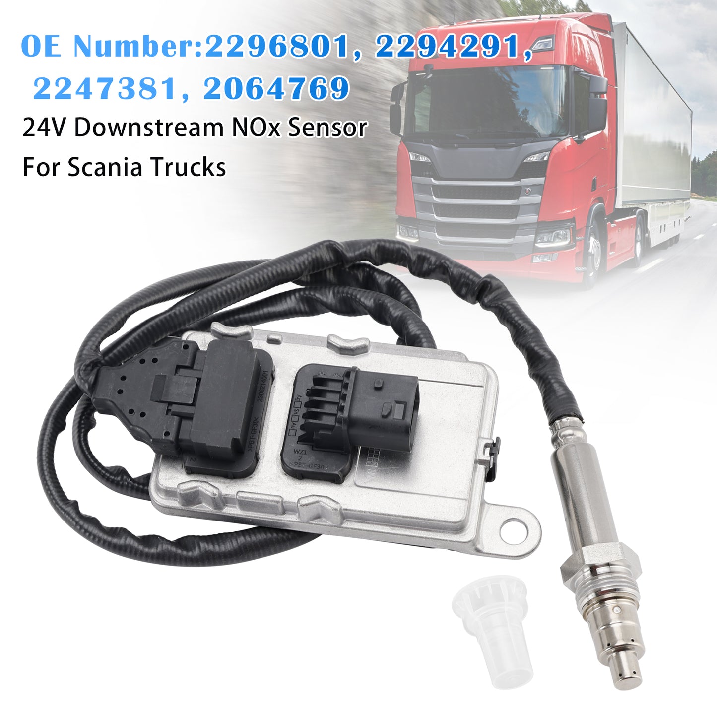 Scania truck models 2294291 24V Downstream Nitrogen Oxygen NOx Sensor