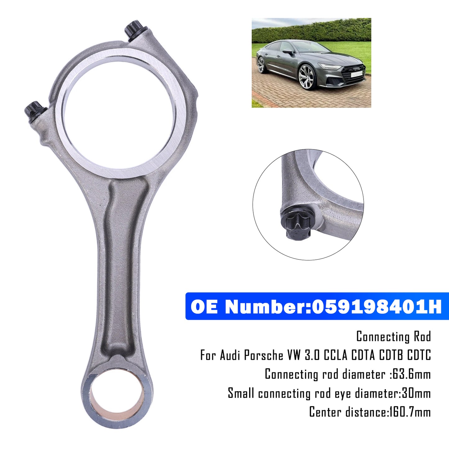 2017-2017 Audi A5 059198401N 059198401H Connecting Rod