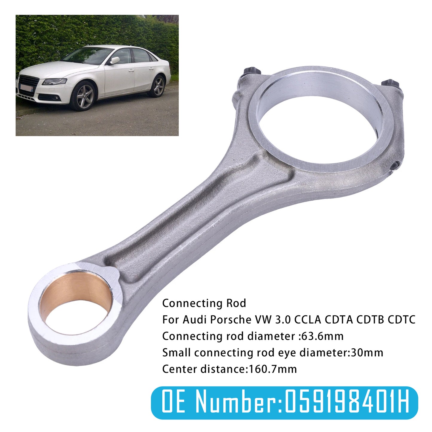 2017-2017 Audi A5 059198401N 059198401H Connecting Rod