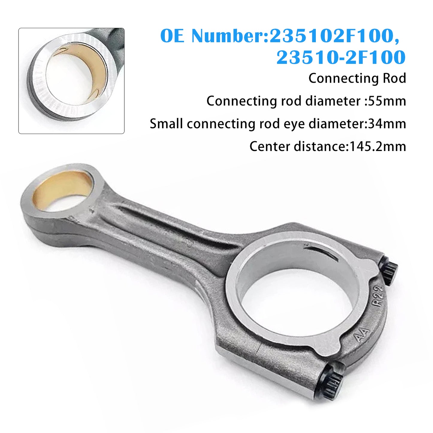 Kia Hyundai Maxcruse 235102F100 Connecting Rod