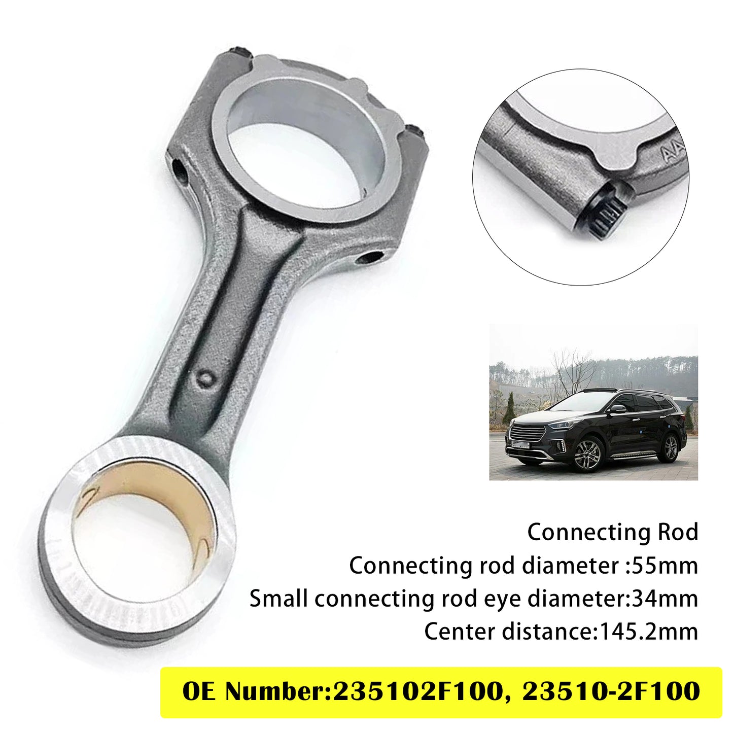 Kia Hyundai Maxcruse 235102F100 Connecting Rod