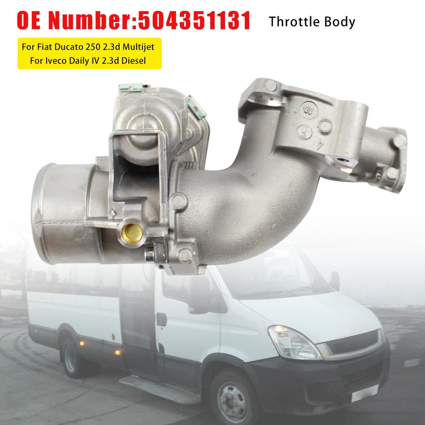 2006- Fiat Ducato 250 504351131 Throttle Body