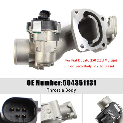 2006- Fiat Ducato 250 504351131 Throttle Body